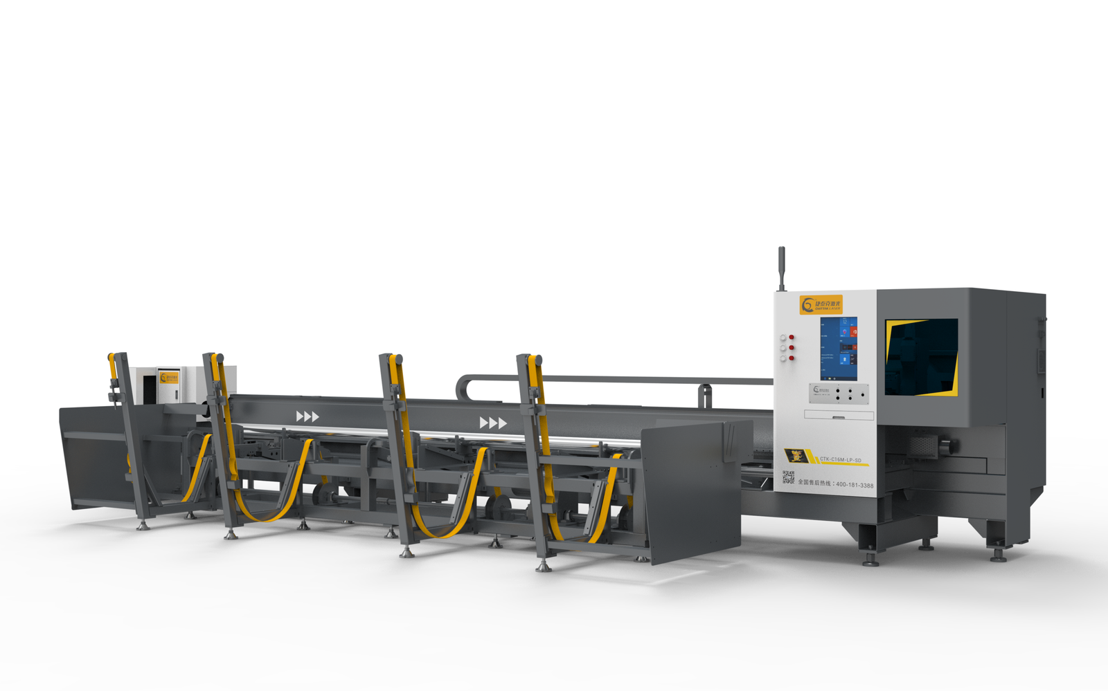 CTK-C12M-LD-SD High Speed 45° Slant Bed Laser Pipe Cutting Machine