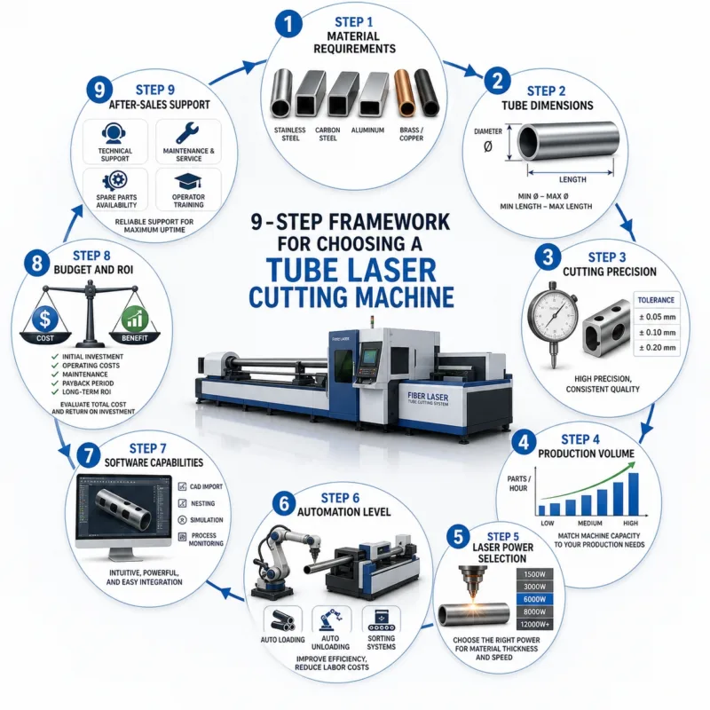 How to Choose a Tube Laser Cutting Machine: Engineer's 9-Step Framework