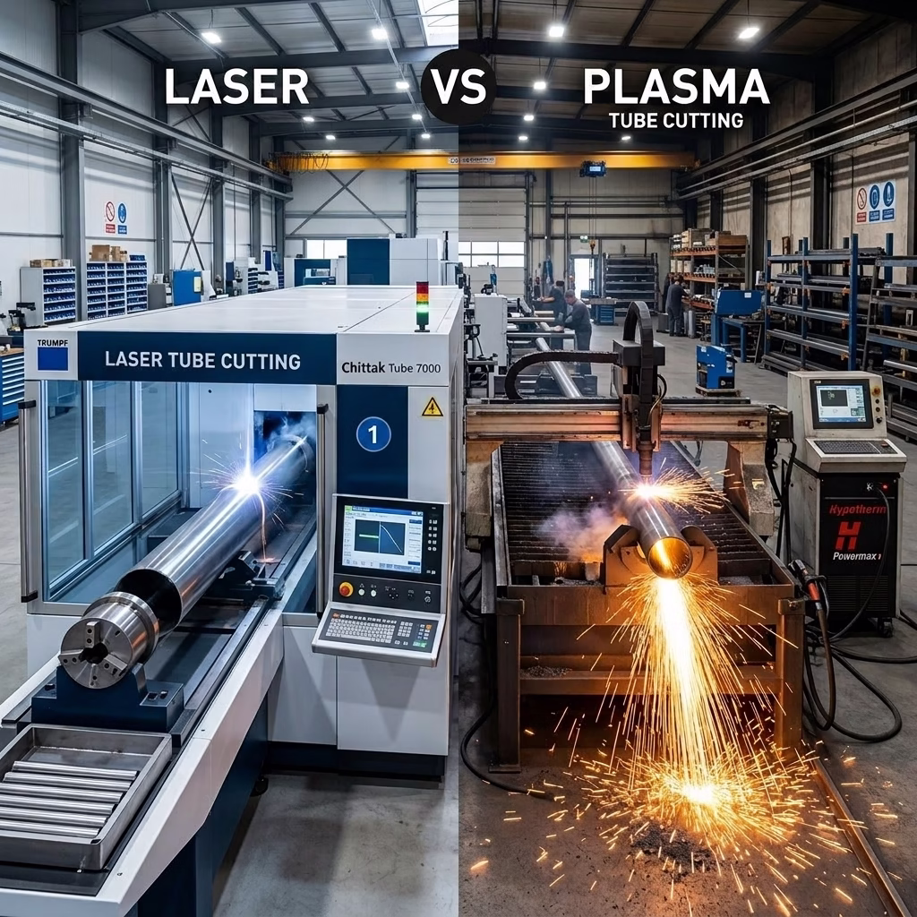 Tube Laser Cutting vs Plasma Cutting Machine View