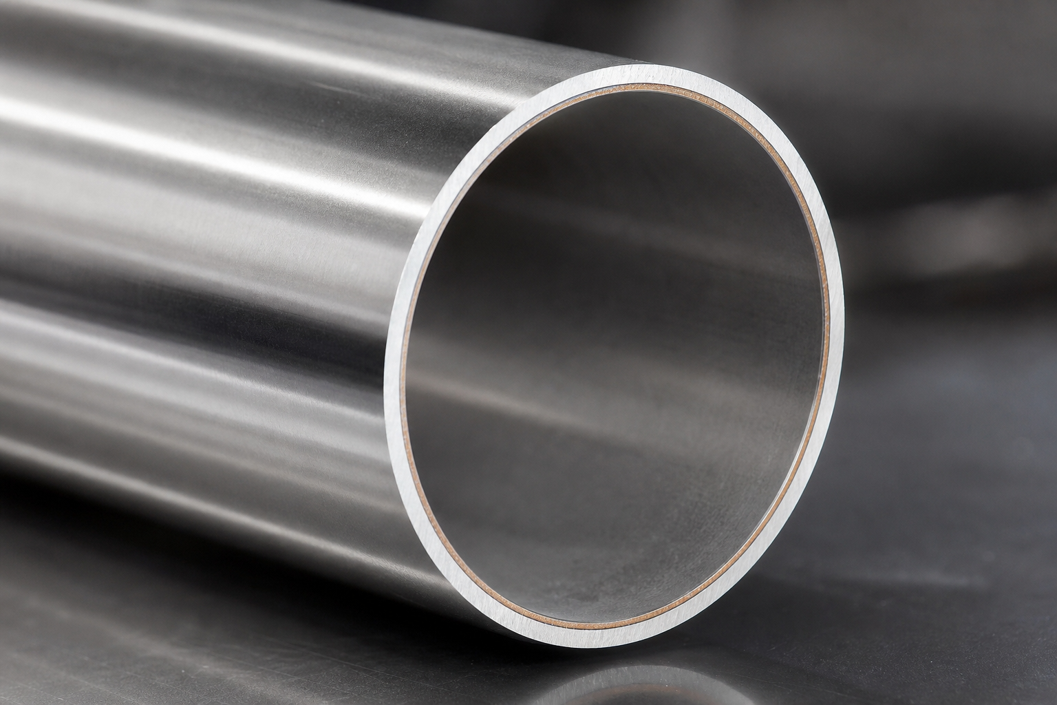 A precisely cut metal tube showing a clean edge with minimal HAZ, highlighting the quality of fiber tube laser cutting.