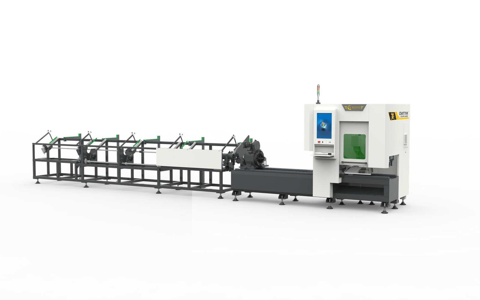 CTK-P9-LN-BD Semi-Automatic Double-Chuck Bevel Laser Tube Cutting Machine